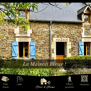 Hébergement de vacances La Maison Bleue,authenticité, Nature, Simplicité, 2-5 Personnes, Sur, Moëlan-sur-Mer