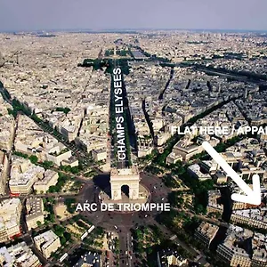 Cosy Arc De Triomphe Champs Elysees , Paris France